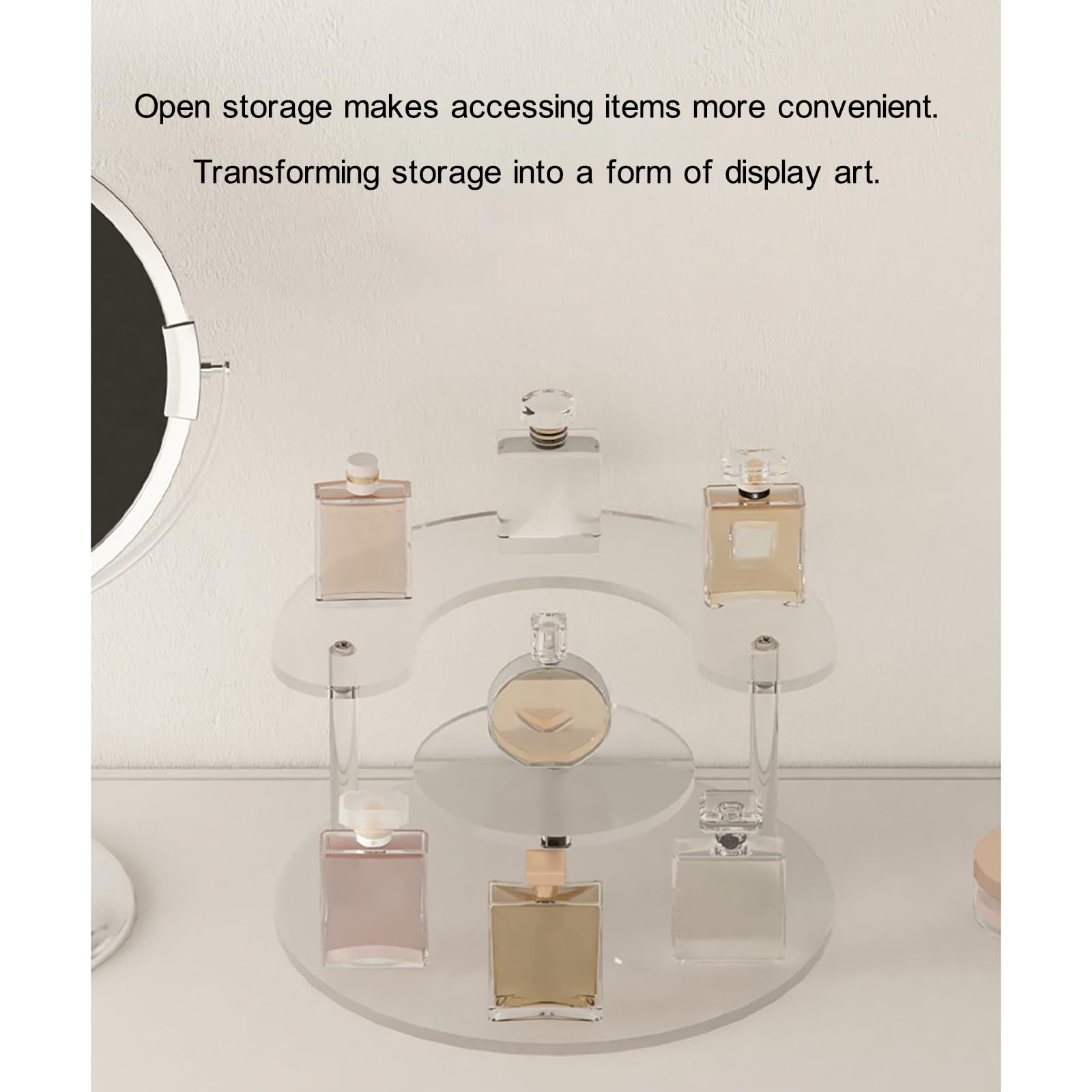 Présentoir de Parfum en Acrylique Transparent, boîte de Rangement de Parfum pour Hommes, Organisateur de comptoir. Le Choix Parfait pour Les Hommes.