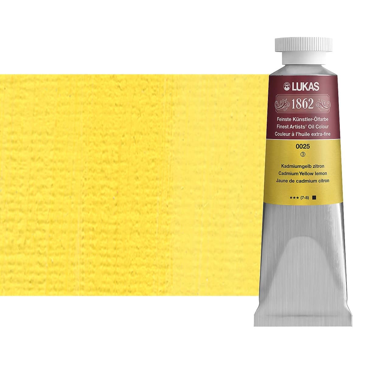 Lukas 1862 Oil Pintura al óleo, color amarillo cadmio limón. 37 ml