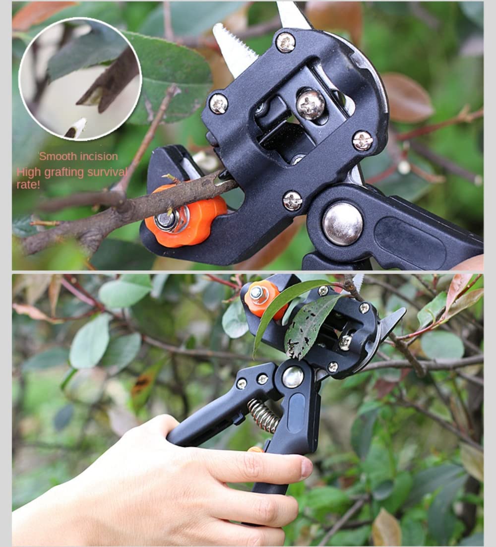 Kit di 3 Lame per innesto da Giardino potenziato per Alberi da frutto con Nastri per coltelli, Ricambio Extra Incluso, pinze Professionali per Forbici