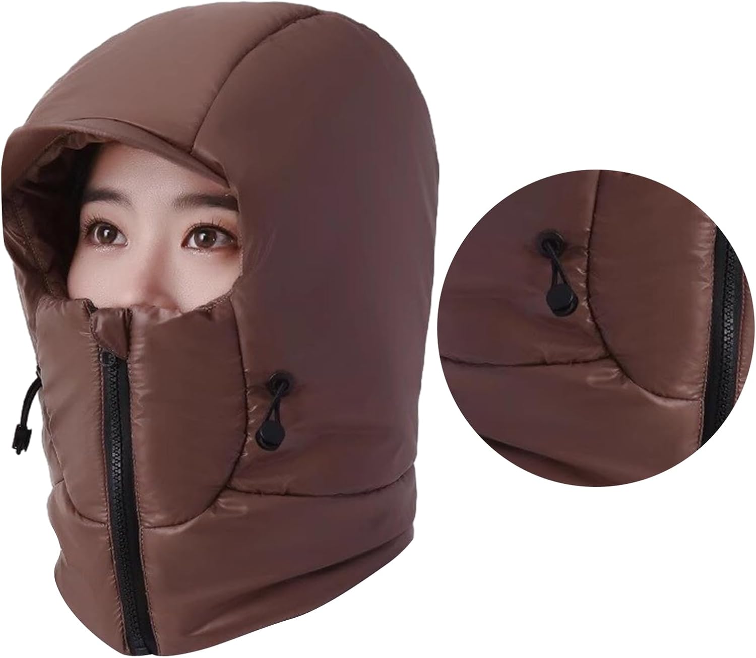 Men Hat Earmuffs Warm Trapper Hat for Skiing Skateboarding Thick Windproof Balaclava for Cold Weather - Image 2