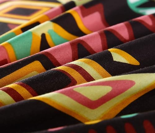 Miniatura 6 de Juego de ropa de cama de estilo bohemio, juego de funda de edredón bohemio, juego de cama de 3 piezas (tamaño matrimonial)