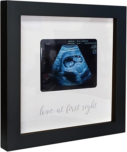 Miniatura 8 de Love at First Sight - Marco de fotos de ultrasonido, marco de fotos de ecograma, anuncio de embarazo para abuelos, ideas de anuncio de bebé, marco