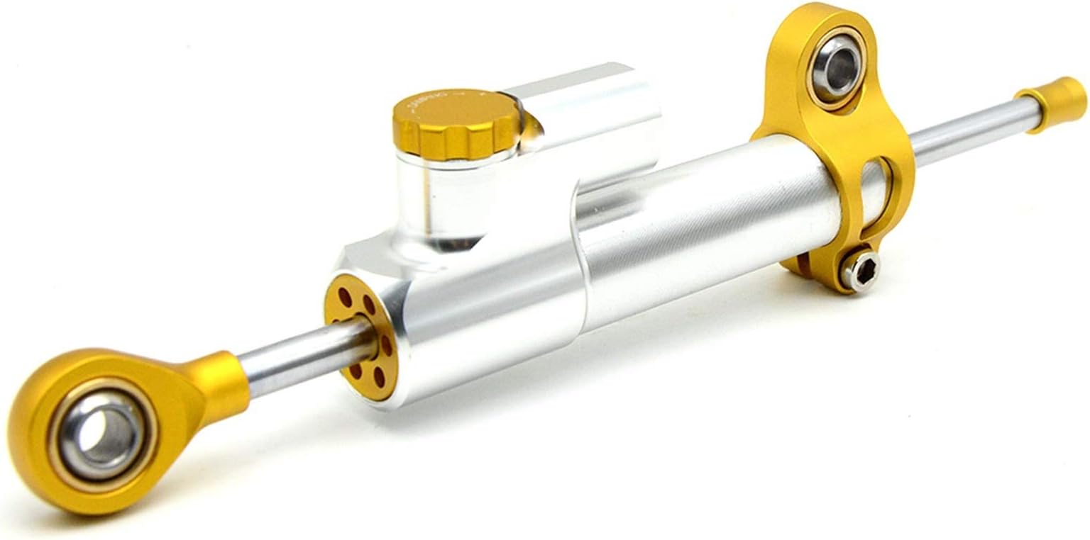 Motorcycle Accessories Damper Stabilizer Damper Steering shockproof For bajaj pulsar 200ns 200 NS/200 RS/200 AS All years(Gold silver with box)