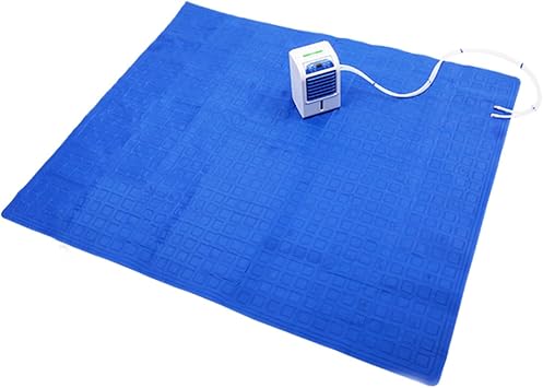Cooling Mattress, Water-Cooling System for Bed, Summer Bed Cooler Mattress, Cooling Pad Blue-Double