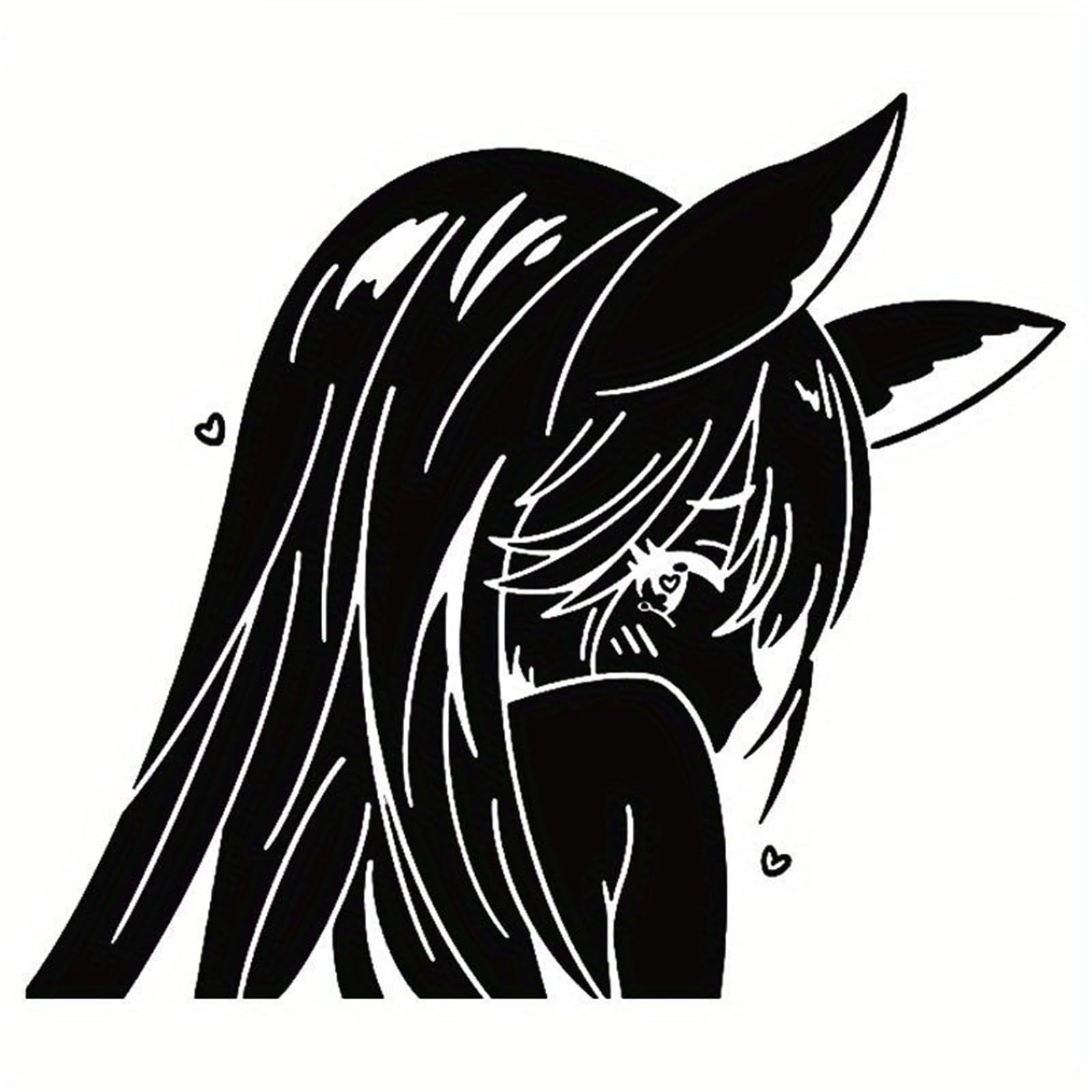 HAfgDJ Anime Beauty Decals, Waterproof Stickers for Car Windows, Laptops Auto Parts Motorcycle