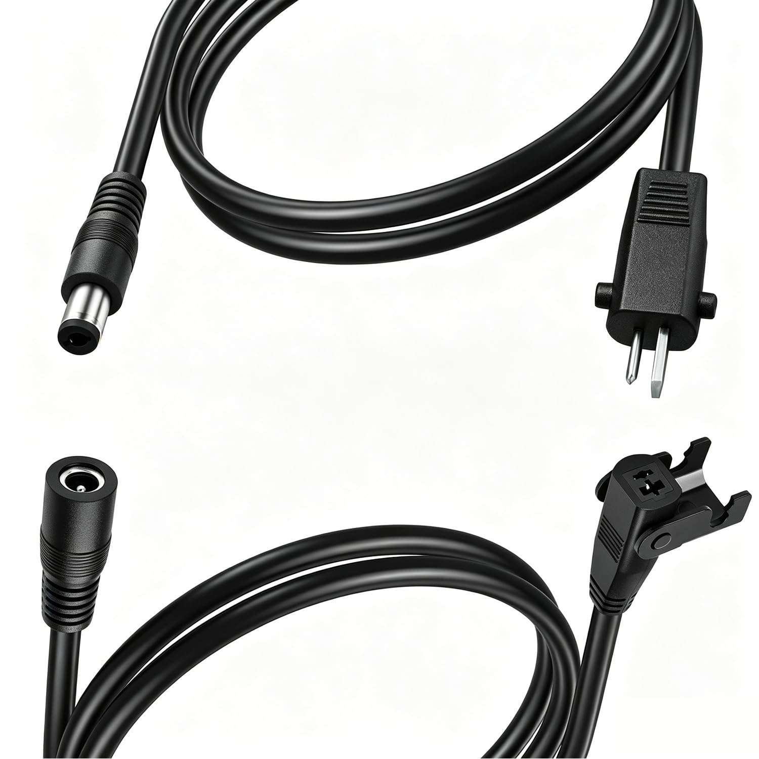 Câble D'extension DC-Connecteurs Mâles et Femelles de 2.1mm x 5.5mm pour Adaptateur d'alimentation pour Elévateur Electrique 29V 2A-Câble de Transformateur Plat DC-Convertisseur