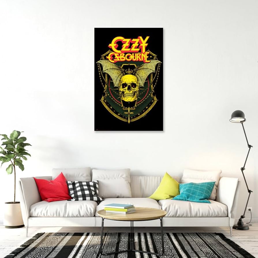 Amazon.com: Ozzy Osbourne - Music Poster (Skull) (Size: 24