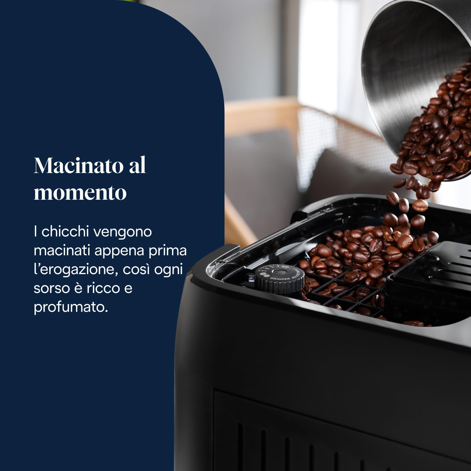 De’Longhi Magnifica Plus – Perfetto Macchina da Caffè Automatica, LatteCrema Montalatte Automatico, 18 Bevande in un Solo Tocco, Display Touch a Colori, Argento e Nero (ECAM322.70.SB)