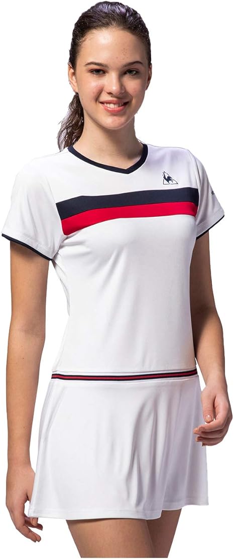 Amazon Co Jp ルコックスポルティフ ワンピース クラシックワンピース レディース Qtwpjj01 Wht L 服 ファッション小物