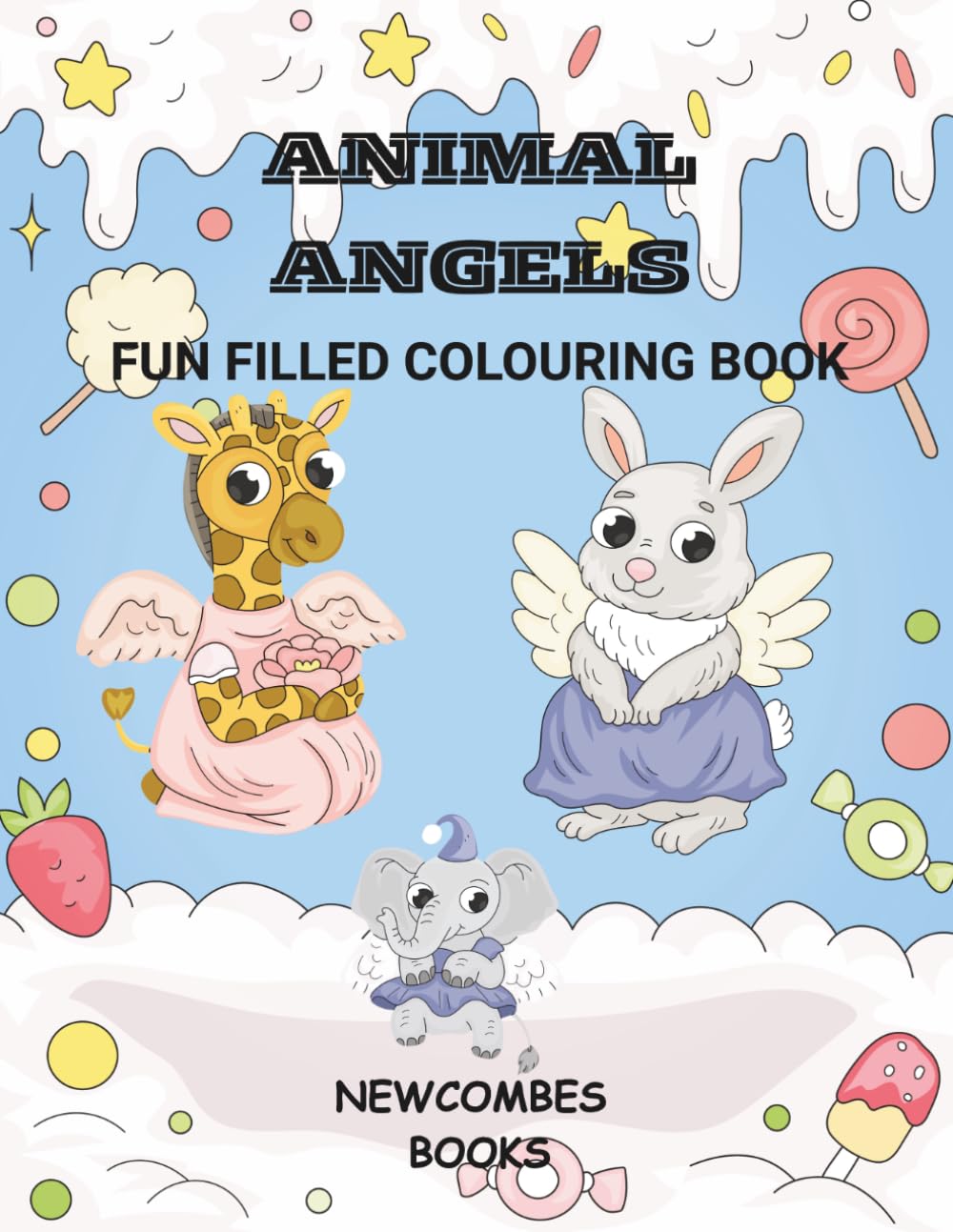 Animal Angels: Fun filled colouring book