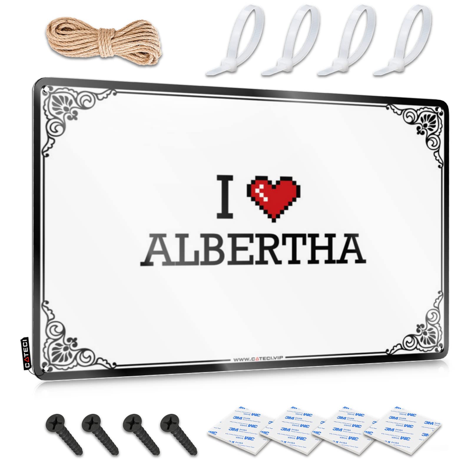 Fzfn Men's Colour Must Decorations Nice | I Love Albertha Pretty Camping Decoration(30X40cm)
