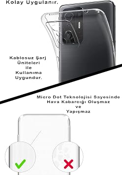 PrintiFy Xiaomi Mi Note 10 Kamera Korumalı Kapak Floral Pudra Tasarımlı Şeffaf Kılıf