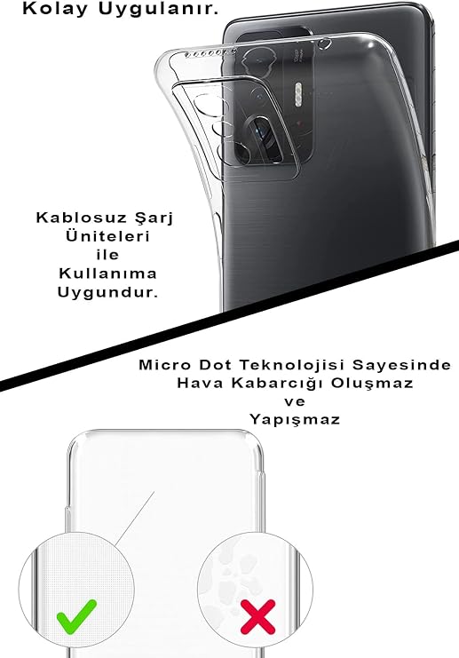 PrintiFy Xiaomi Mi Note 10 Kamera Korumalı Kapak Floral Pudra Tasarımlı Şeffaf Kılıf