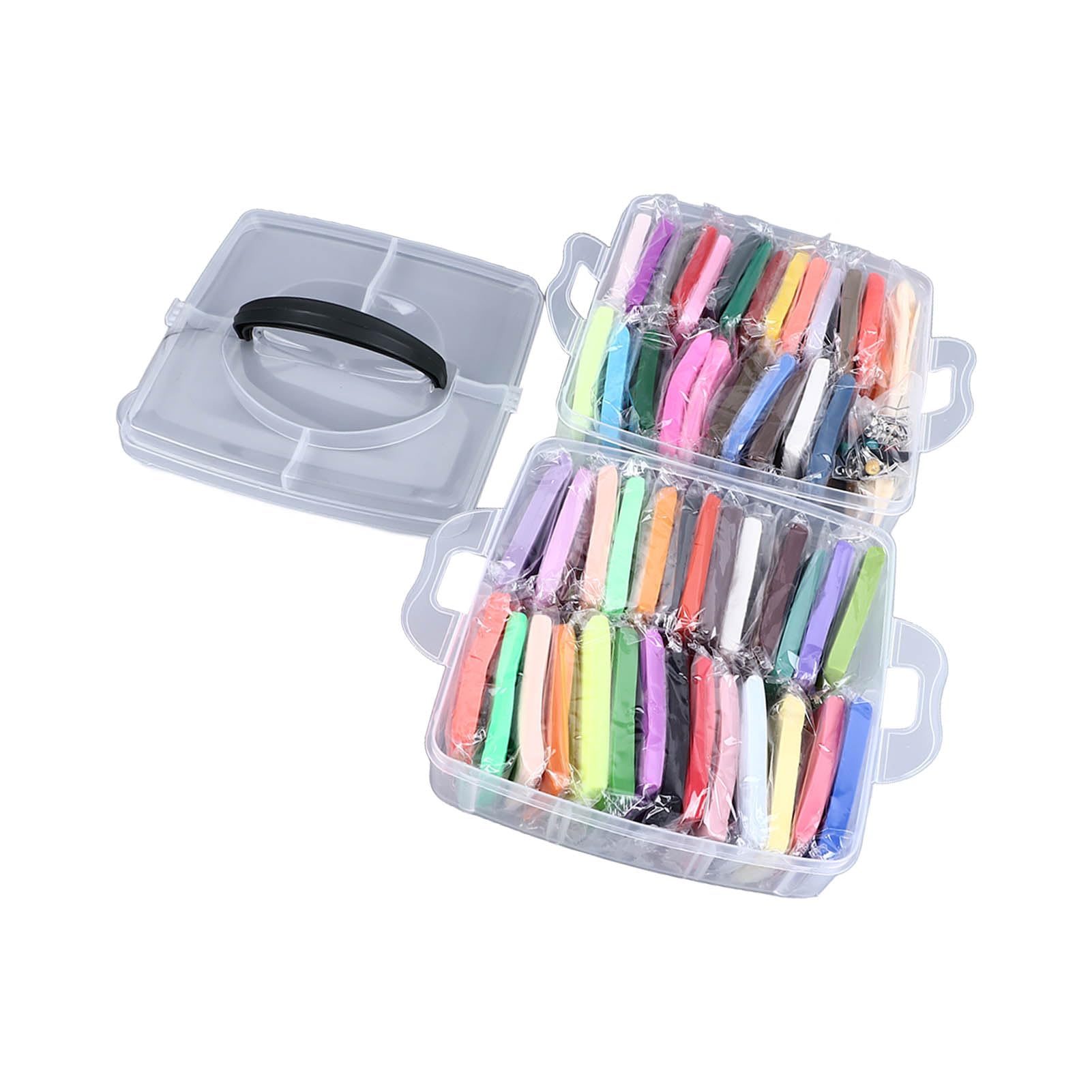 Set di argilla da modellare da 50 colori, kit iniziale di argilla polimerica per bambini, argilla morbida e asciugata all'aria con 5 strumenti per scolpire, kit fai da te non