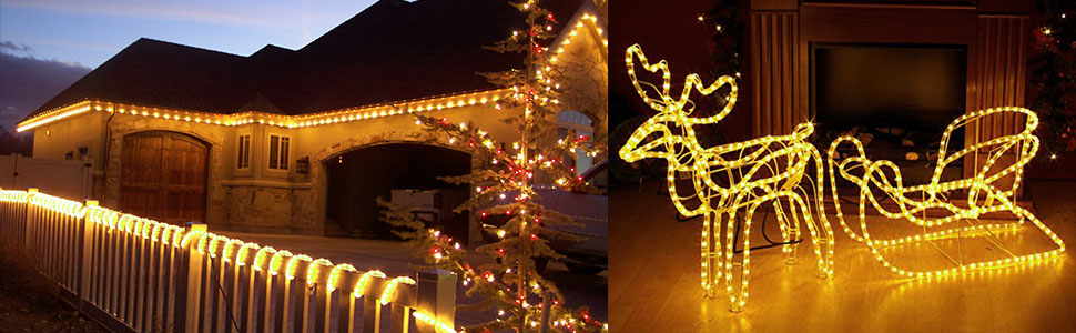 Guirlande Lumineuse Tubes Pluie D'étoiles LED – 2 Tubes, 144 LED, 220-240V – Déco Noël, Mariage, Extérieur