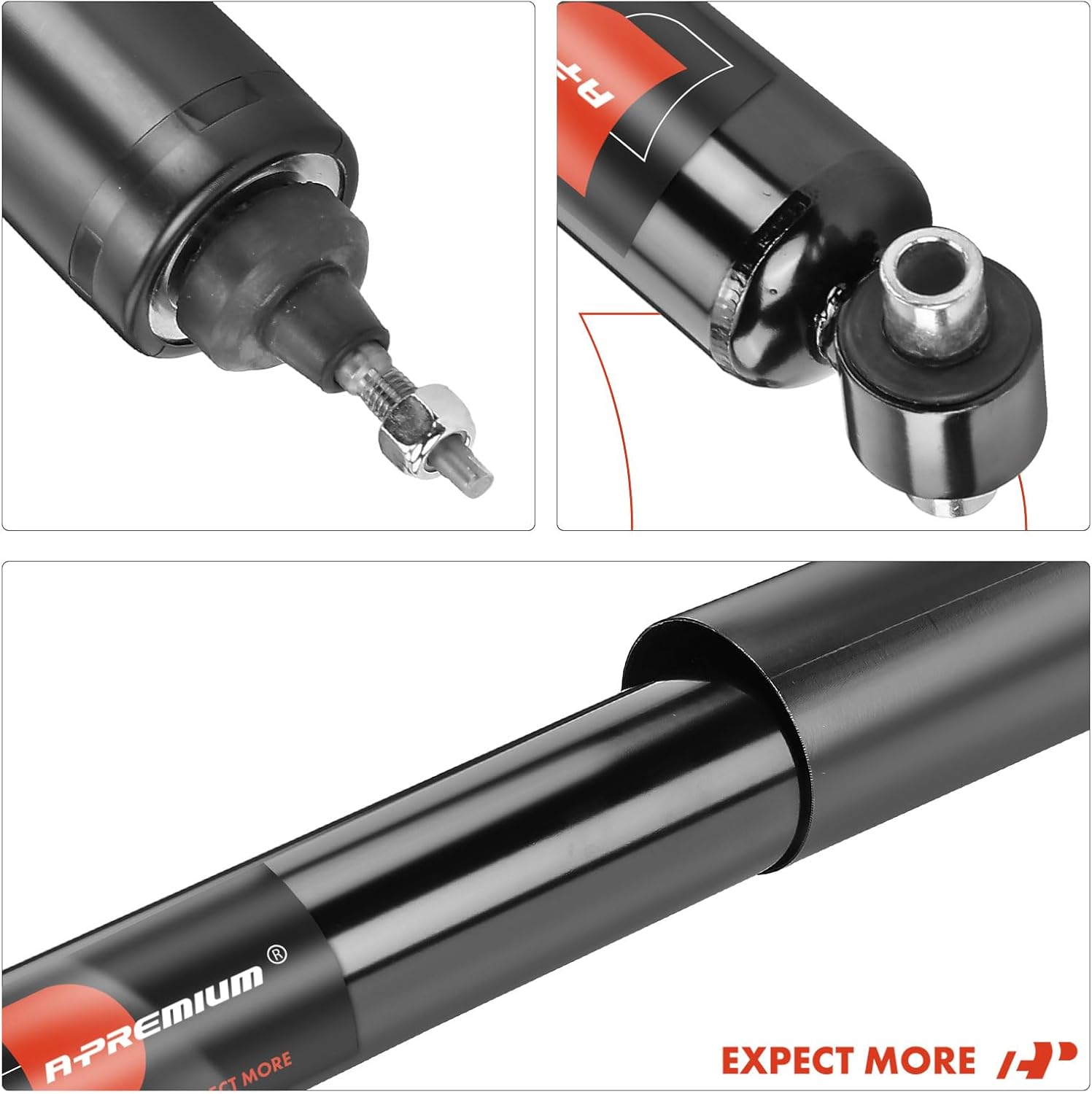 A-Premium Rear Suspension Shock Absorber Compatible with Ford Crown Victoria 2003-2011 & Mercury Marauder 2003-2004, 2-PC Set