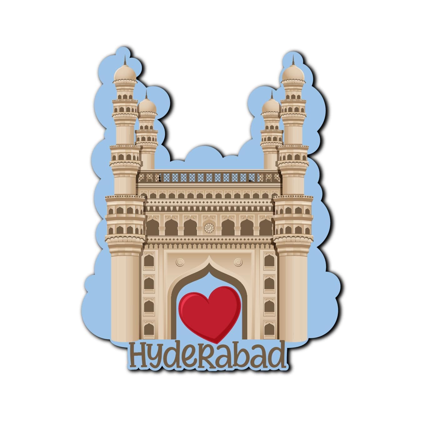 Bhai Please Charminar Hyderabad City Wooden Fridge Magnet (Pack of 1) | Place, City, State, Souvenir, Destinations, Travel, Adventure Fridge Decorations | Gift for Friends, Colleagues | (B0D5M367H7) Amazon Price History, Amazon Price Tracker