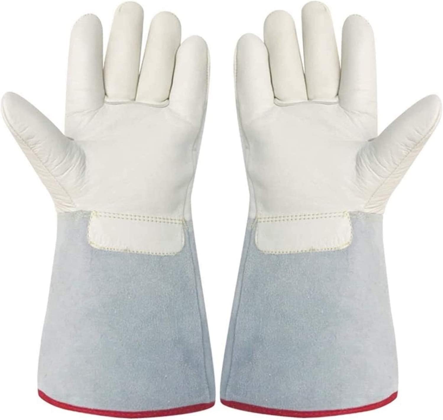 BArobo Gants de Jardinage, Gants résistants à la Chaleur, Gants de soudage Gants ignifuges et à la Chaleur Gants de Jardinage Gants de Stockage au Froid Gants de congélation de Glace sèche 45 cm