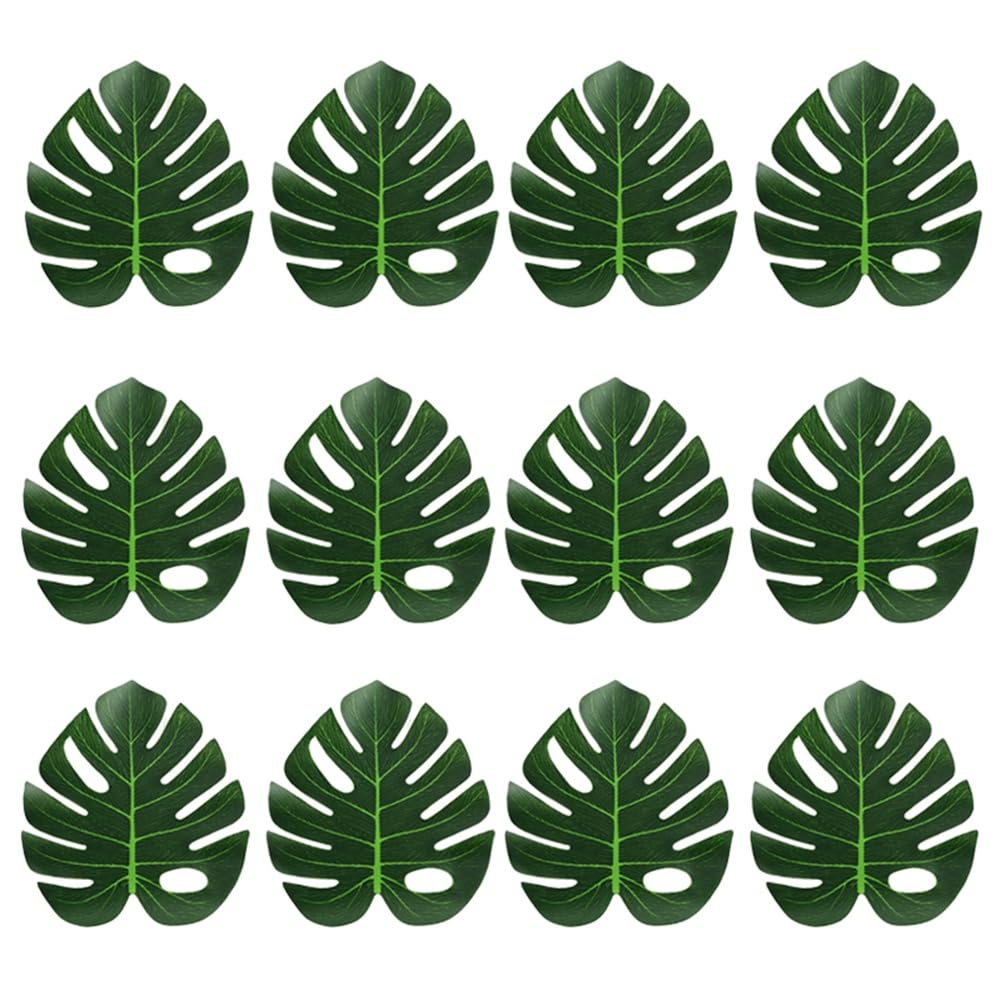 CTRLZS Artificial Tropical Palm Leaves Jungle Party Decoration Animal Summer Hawaiian Wedding Home Table Decor XL Easy Install Easy to Use