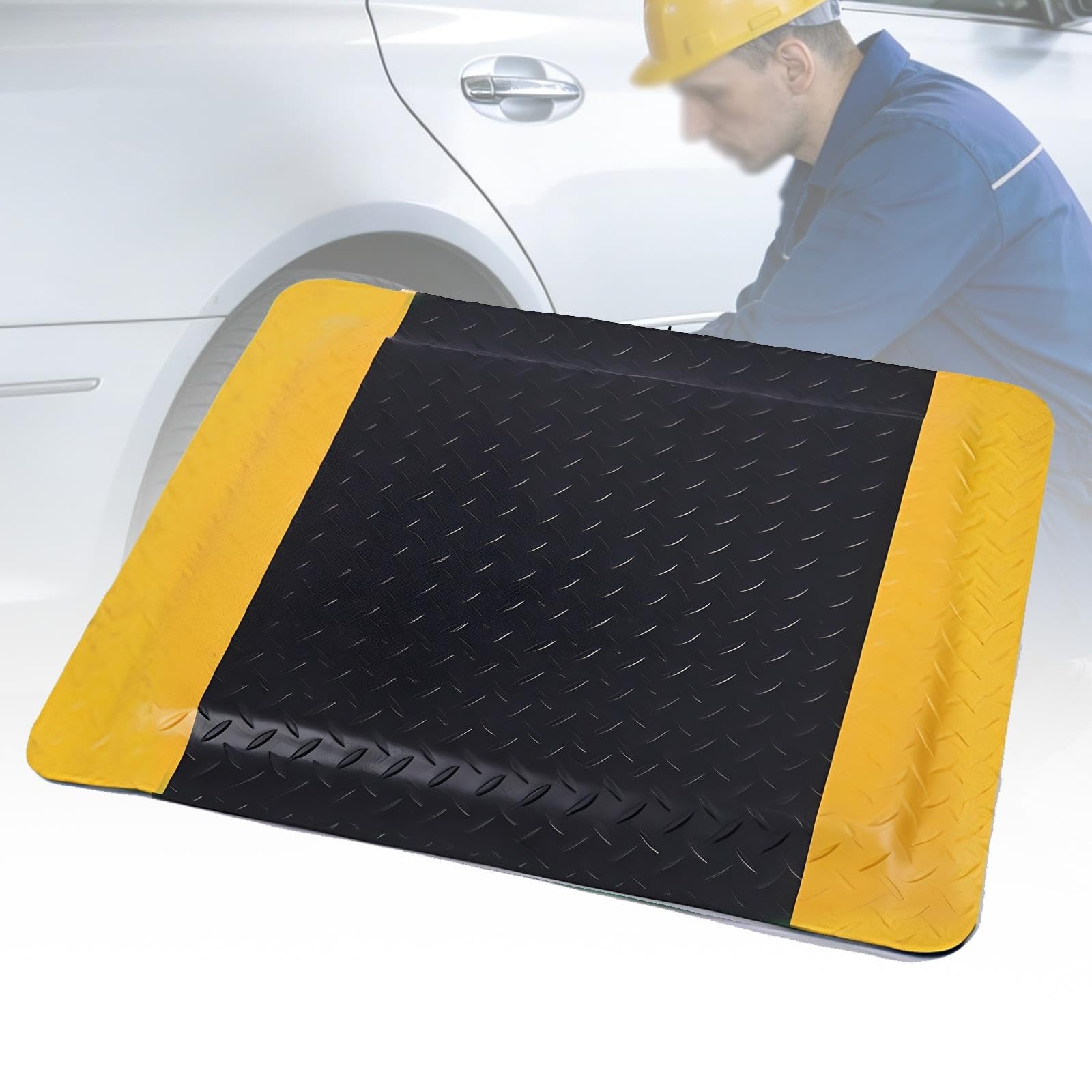 Tapis de Station Debout Antifatigue, Sol Amortisseur Industriel en PVC