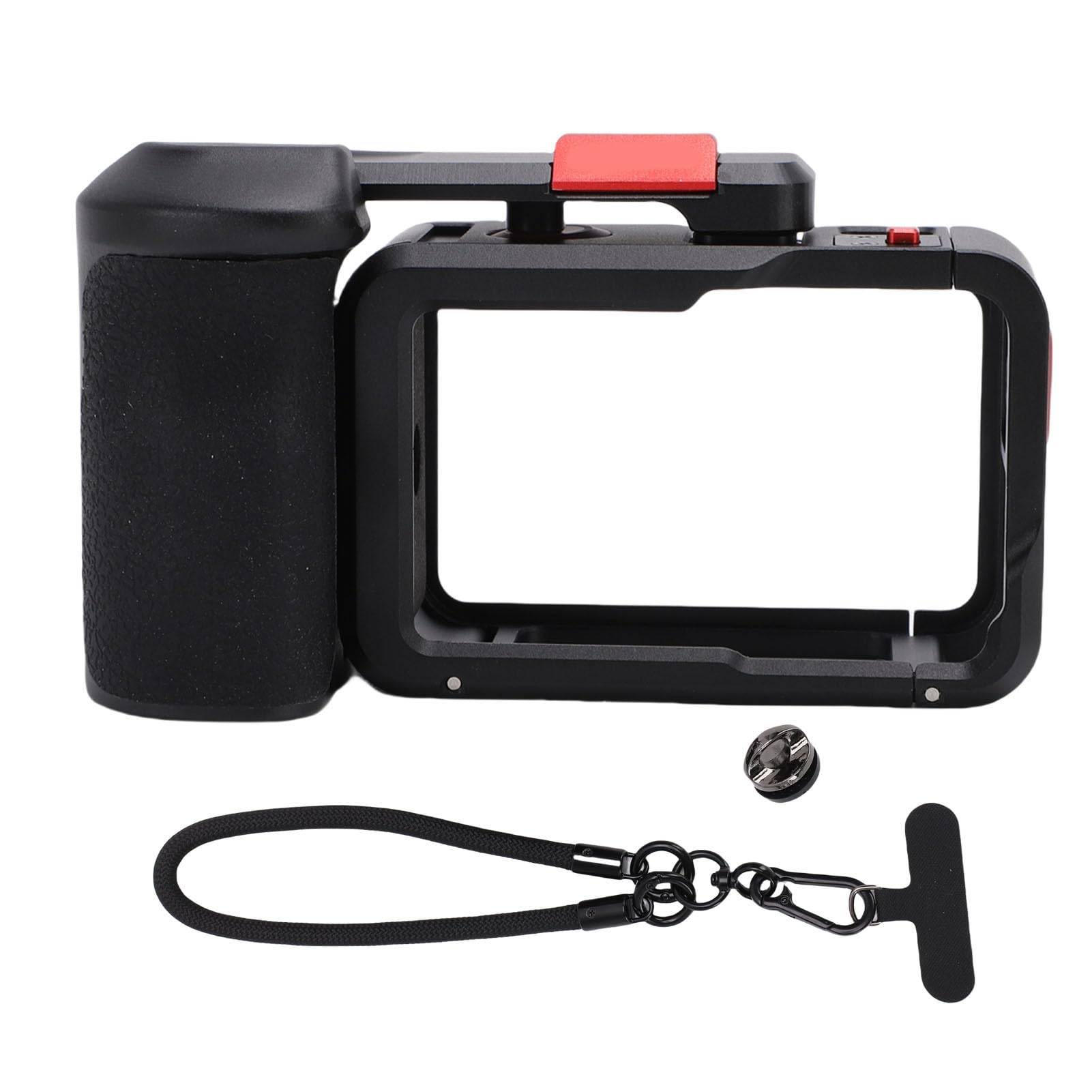 CHICIRIS Kit Impugnatura per Fotocamera Street, Supporto per Maniglia Modulare in Lega di Alluminio con Supporto per Slitta Fredda per ACTION 4 3 5 PRO, Impugnatura Ergonomica Antiscivolo per