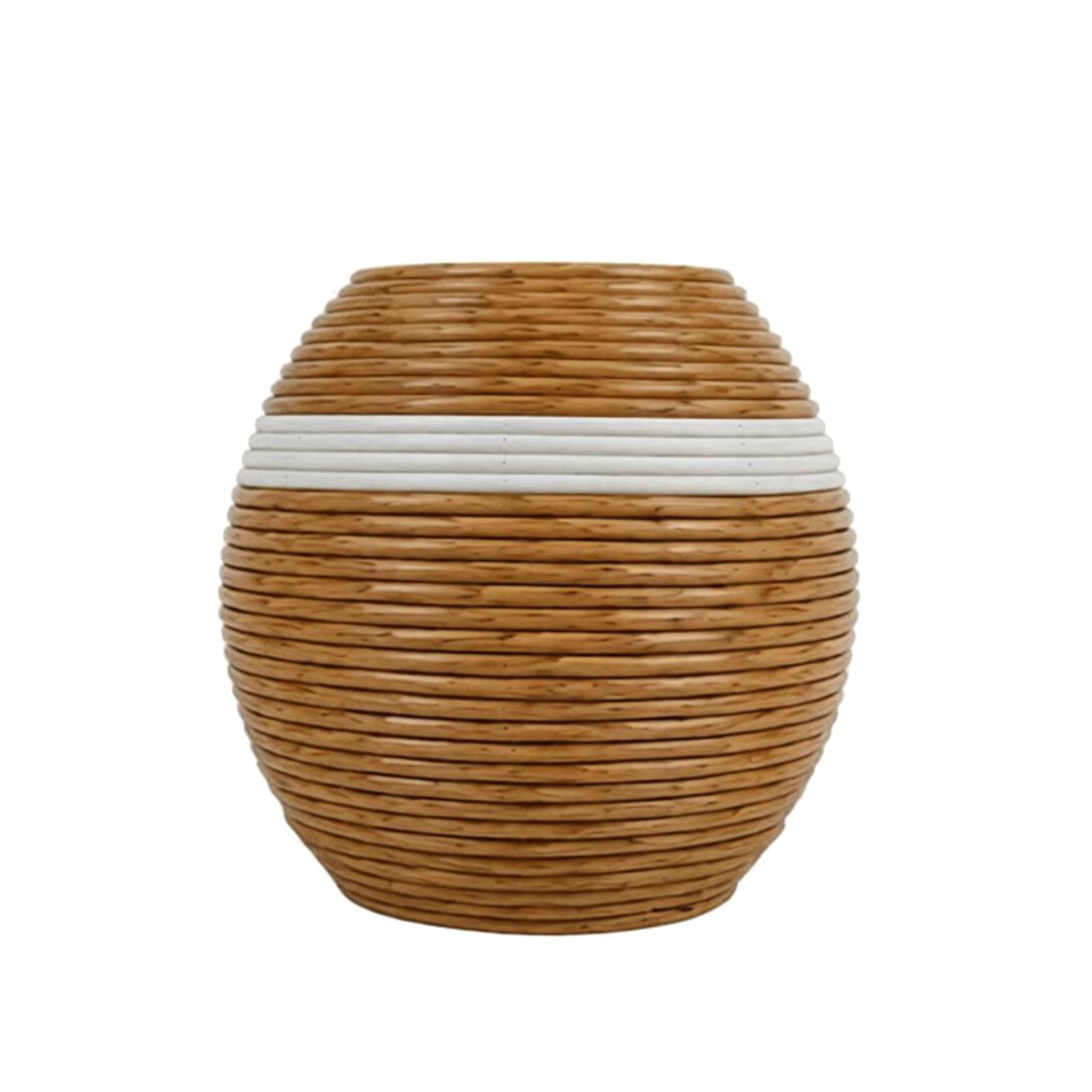 TQUXNGA Rattan Vases Decorative Woven Vase Table Centerpieces Rustics Farmhouses Home Decors Dried Flower Vase Decorative Centerpieces