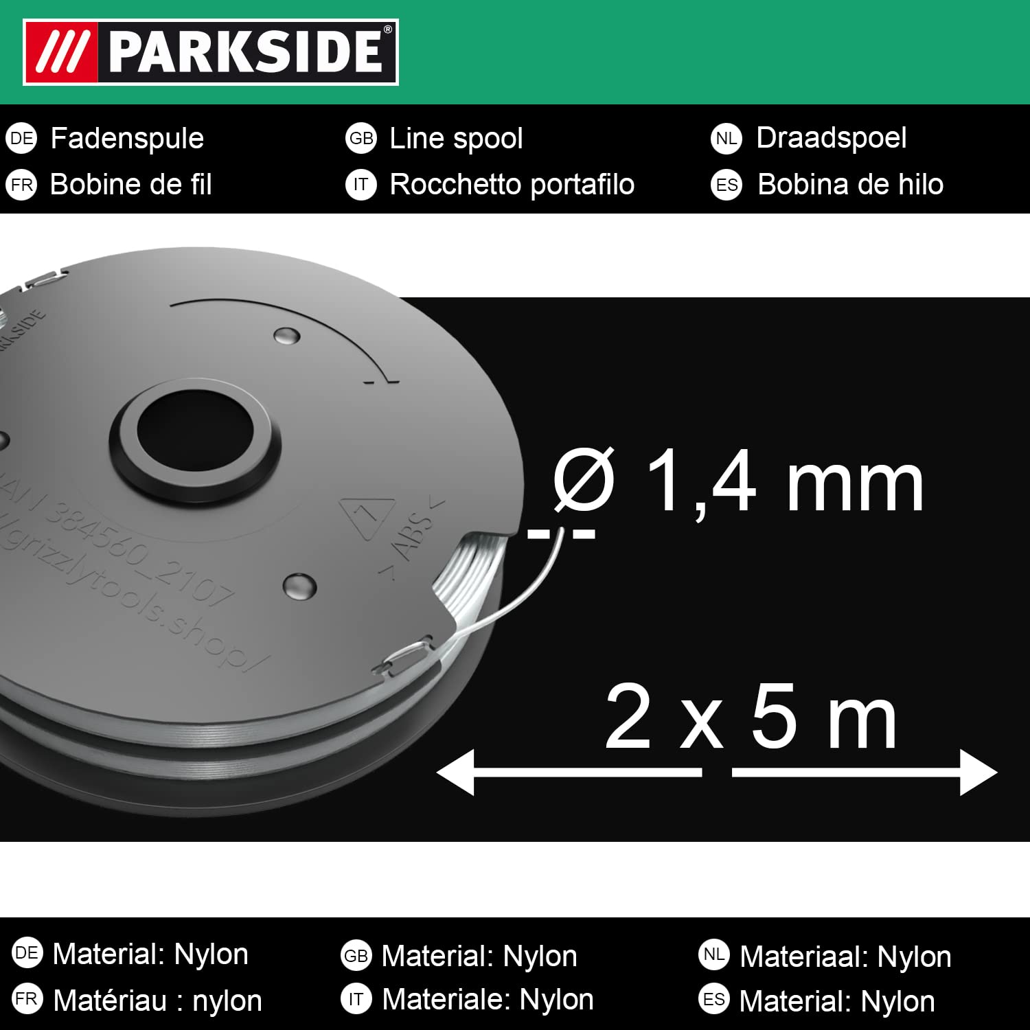 YOONIA 6Pcs Bobines De Rechange Pour Débroussailleuse Sans Fil LIDL