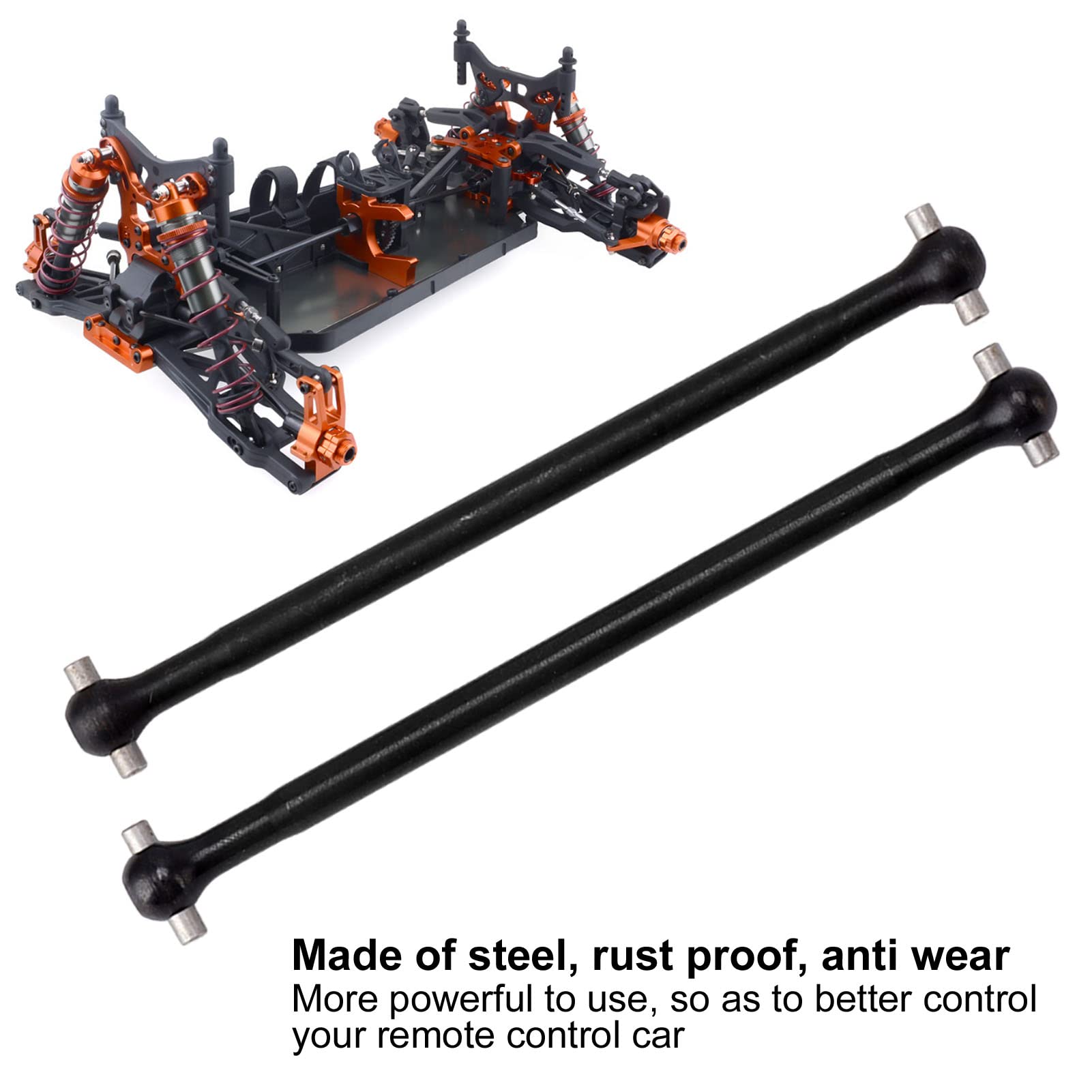 Dilwe RC Rear Drive Shaft Set, Durable 101.5mm 1/8 RC Car Drive Shaft for Competition Daily Use, Drifting, Family Entertainment - Image 4