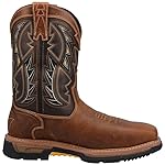 Dan Post Warrior - Composite Toe -Boots for Men - Waterproof Leather Upper - Removable Orthotic Insole Brown Leather 11.5 E - Wide