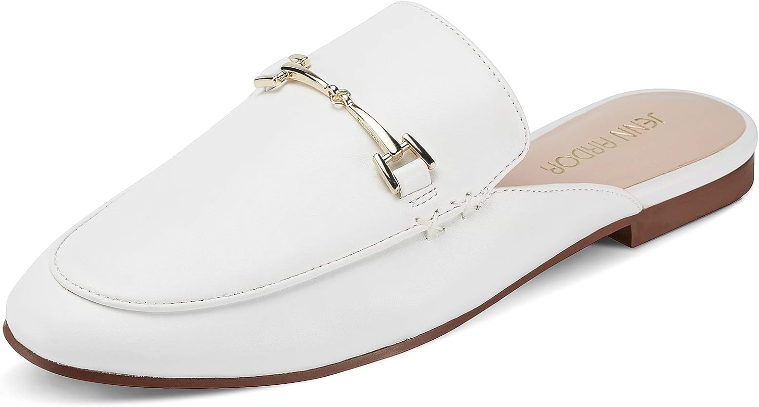 JENN ARDOR Mules for Women Flats Backless Loafers Shoes Slip On Slippers Pointed Toe Low Heel Work Slides Womens Mules Casual Shoes - Image 4