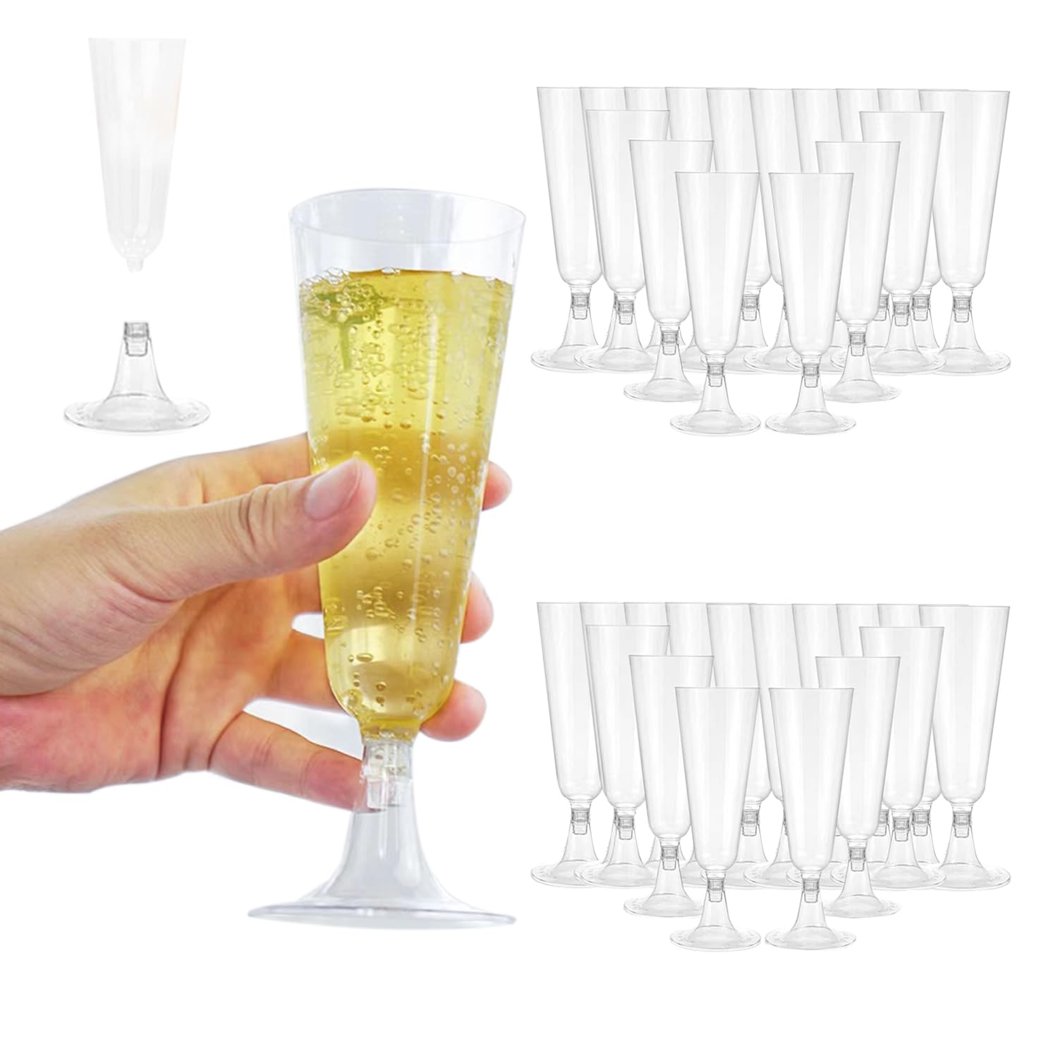 激安】シャンパングラスプラスティック60個 Amazon｜20/60個