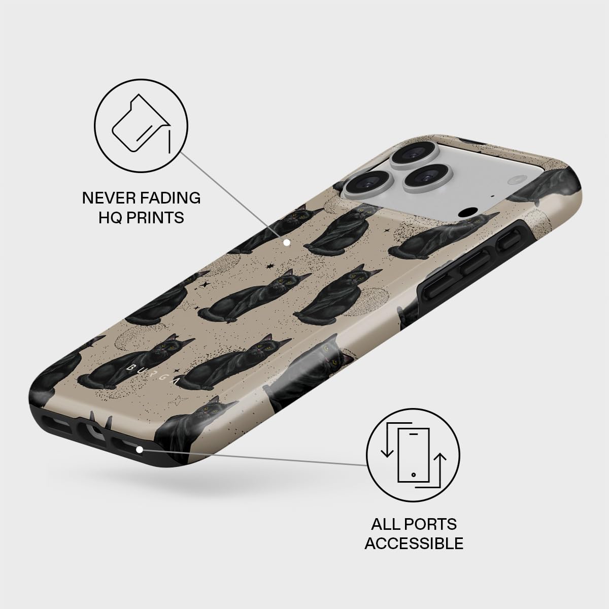 Amazon.co.jp: BURGA ユニセックス 携帯電話ケース iPhone 17 Pro Max