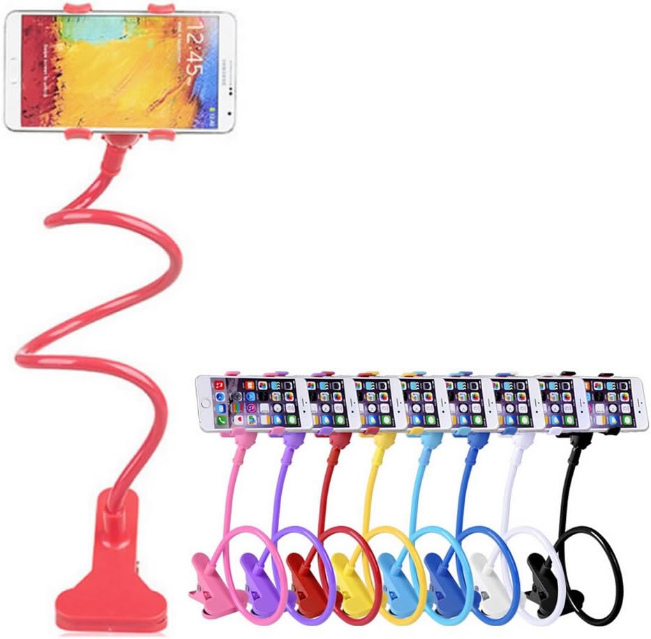 Hands Free Mobile Mount, Universal Flexible Long Arms Mobile Cell Phone Clip Holder