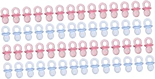 ibasenice 200 Peças Mini Chupetas Mini Chupetas Decorações De Chá De Bebê Presentes Para Meninas Chupetas Pequenas De Acrílico Presentes Para Chá De Bebê Chupeta Azul Chupetas Para Chá De