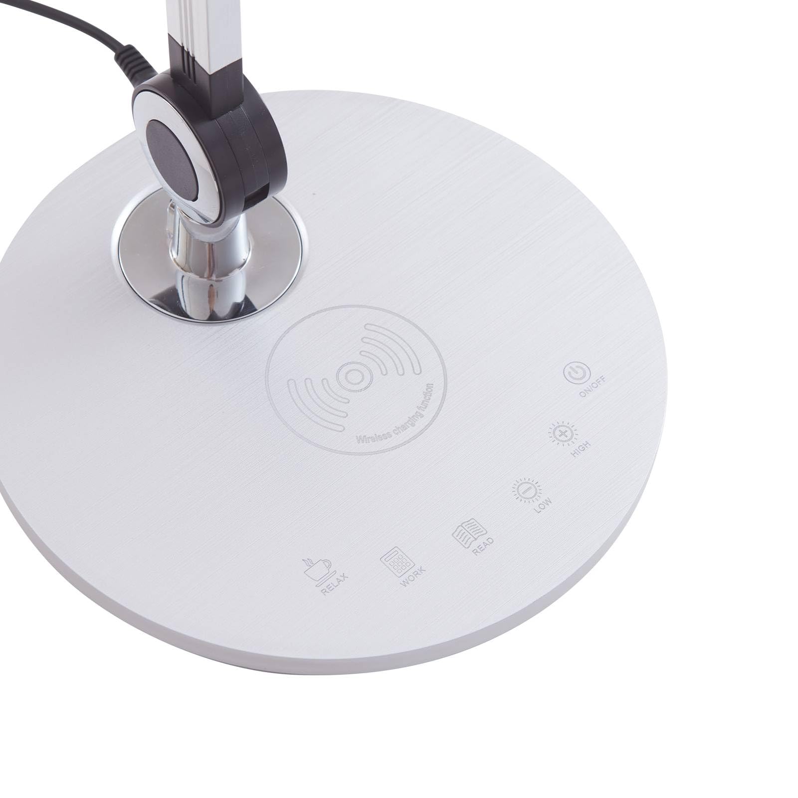 Lindby Lampada da tavolo LED dimmerabile (Moderno) colore Grigio, ad es. Studio & Ufficio lampadina inclusa lampada scrivania a