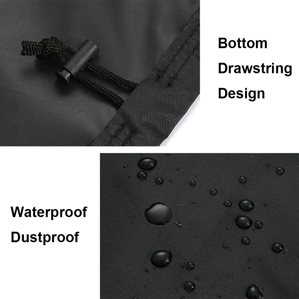 TopHomer Copertura impermeabile per barbecue 210D, panno Oxford antivento, antistrappo, grande copertura per barbecue per esterni, L: 170 x 61 x 117 cm