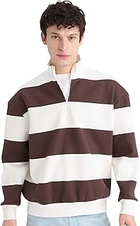 DeFacto Man Man Young Knitted Boxy Fit Zipper Long Sleeve Sweat Shirt C7045AX Sweat Shirt (pack of 1)