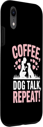 Miniatura 3 de Coffee Dog Talk Repeat Dog Mom Puppy Love Case for iPhone XR