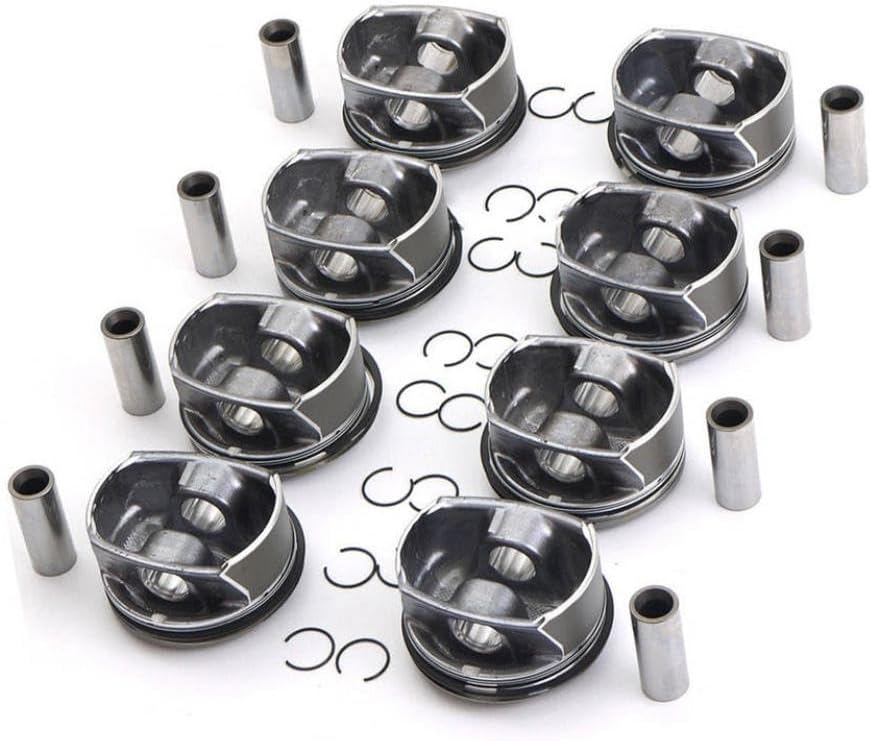 8pc M48 Pistons and Rings Kit 4806cc 48L V8 M4801022040 Compatible with S GTS 957 970 for Part Numbers 94810304824 94810304724 Automotive Motorcycle Engine Replacement