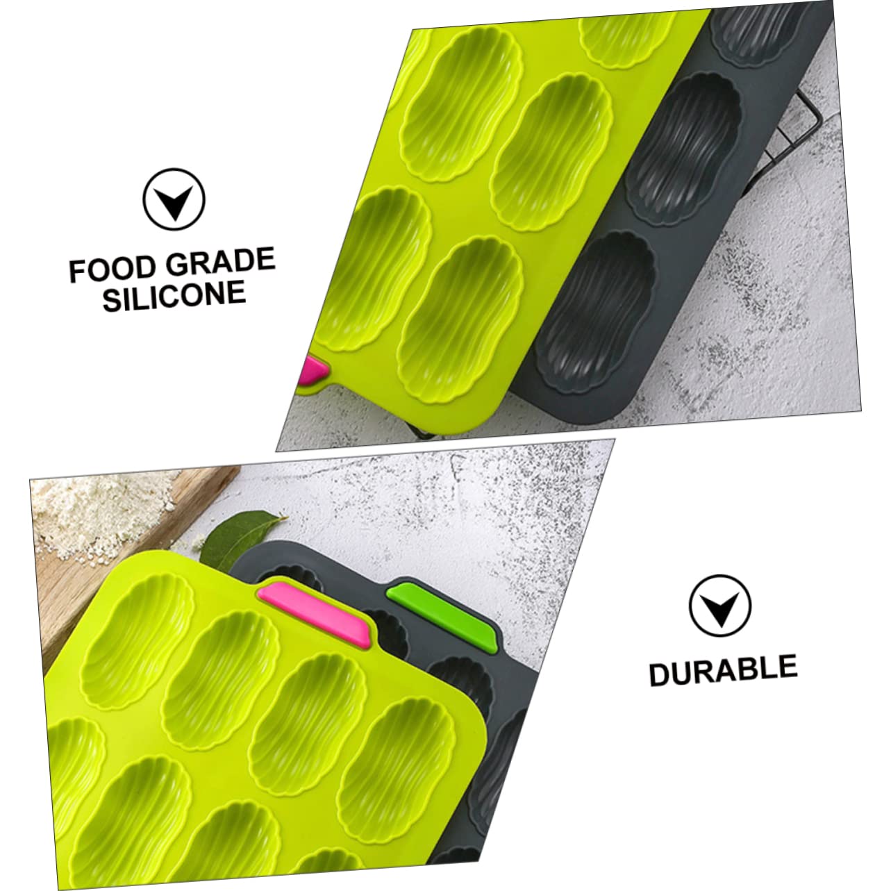 STOBAZA 1pc Silicone Cake Baking Pan Thickened Dual-color for Bread Cake and Dessert Baking Non-stick and Easy to Temperature from for Everyday Use and Festive Treats