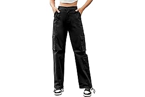 Dikies Women's High-Waisted Wide-Leg Cargo Pants: Military-Inspired Comfort for Active Women