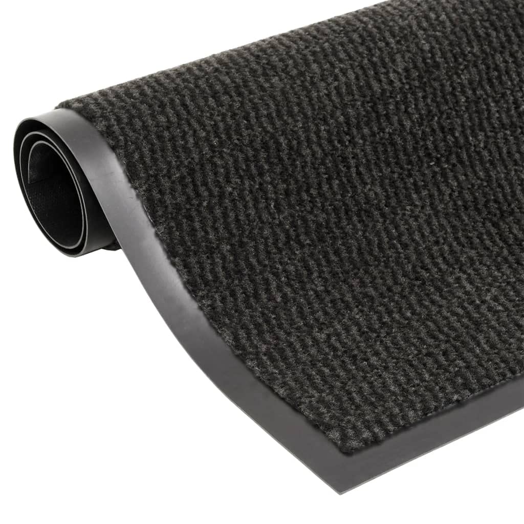 vidaXL Felpudo de Nudo Negro 60x180 cm