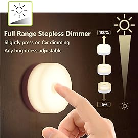RTSU Rechargeable Mini Touch Night Light, Wireless LED Lamp for Kids - Portable, Dimmable Nursery Lamp