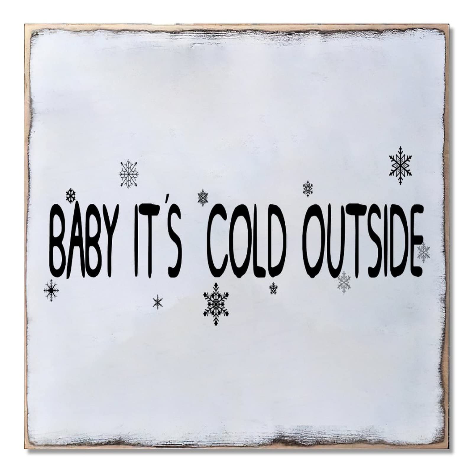 Ornement suspendre bois Noël rustique 40 cm pour embellir mur et porte