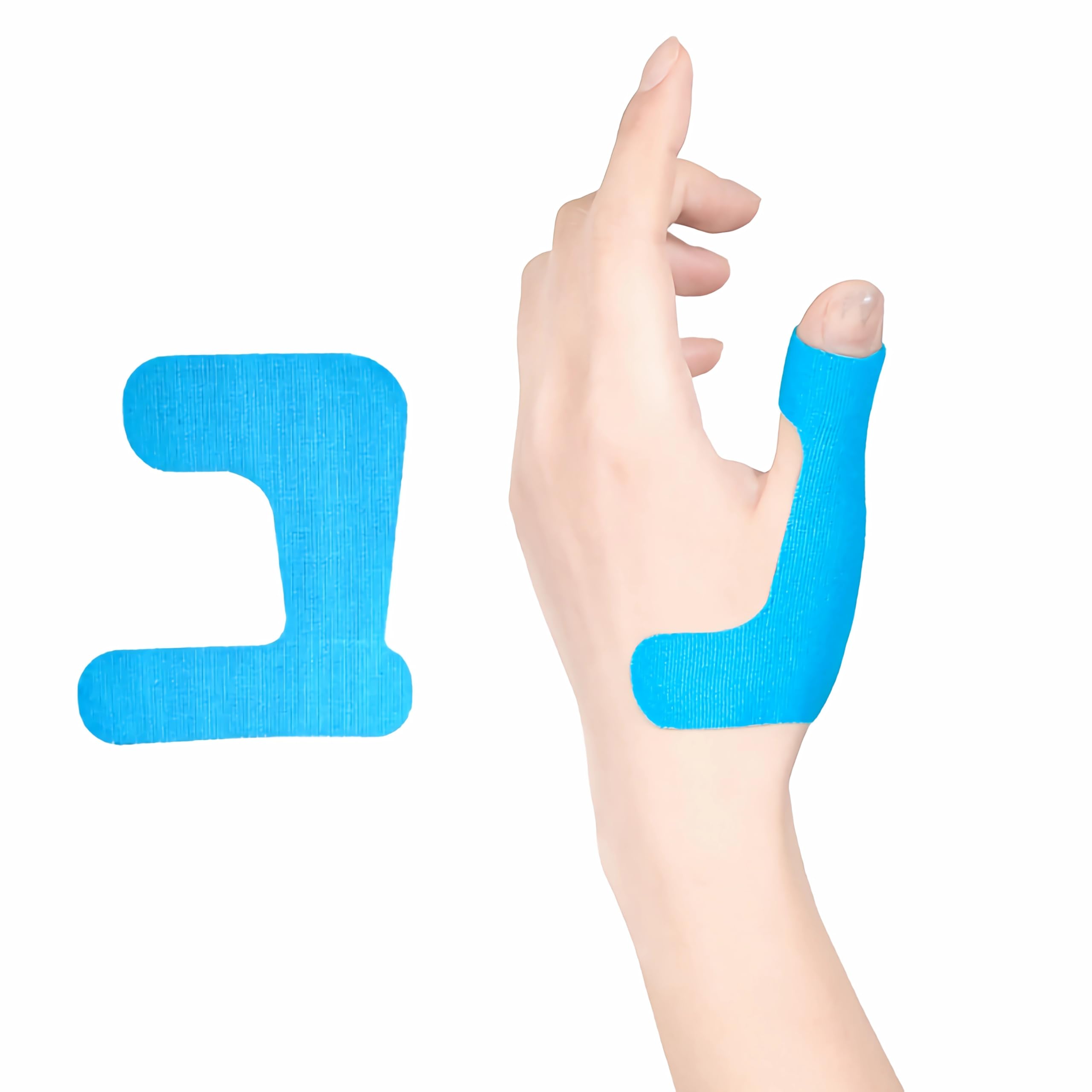IEADEN Precut Kinesiology Tape for Thumb, 20 Pcs - Waterproof & Elastic, Breathable Tape, Provide Support and Stability - Ideal for Badminton, Weightlifiting, Arthritis Pain Relief ect.