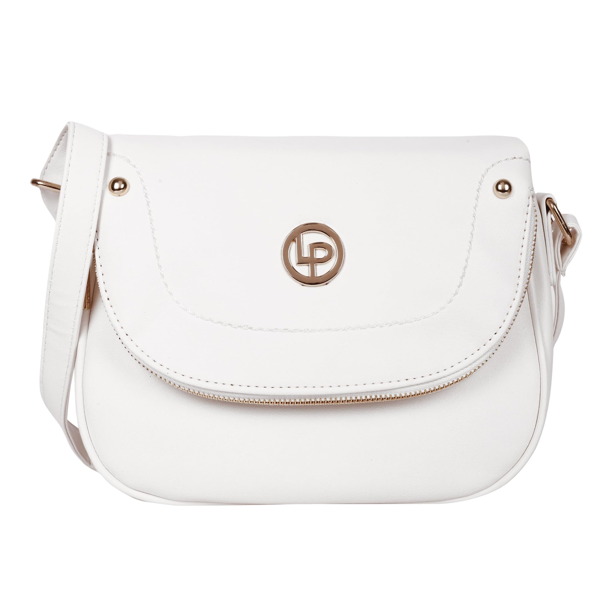 Lino Perros Womens Black Leatherette Hand Bag (White) (B0CMXPNDW9) Amazon Price History, Amazon Price Tracker