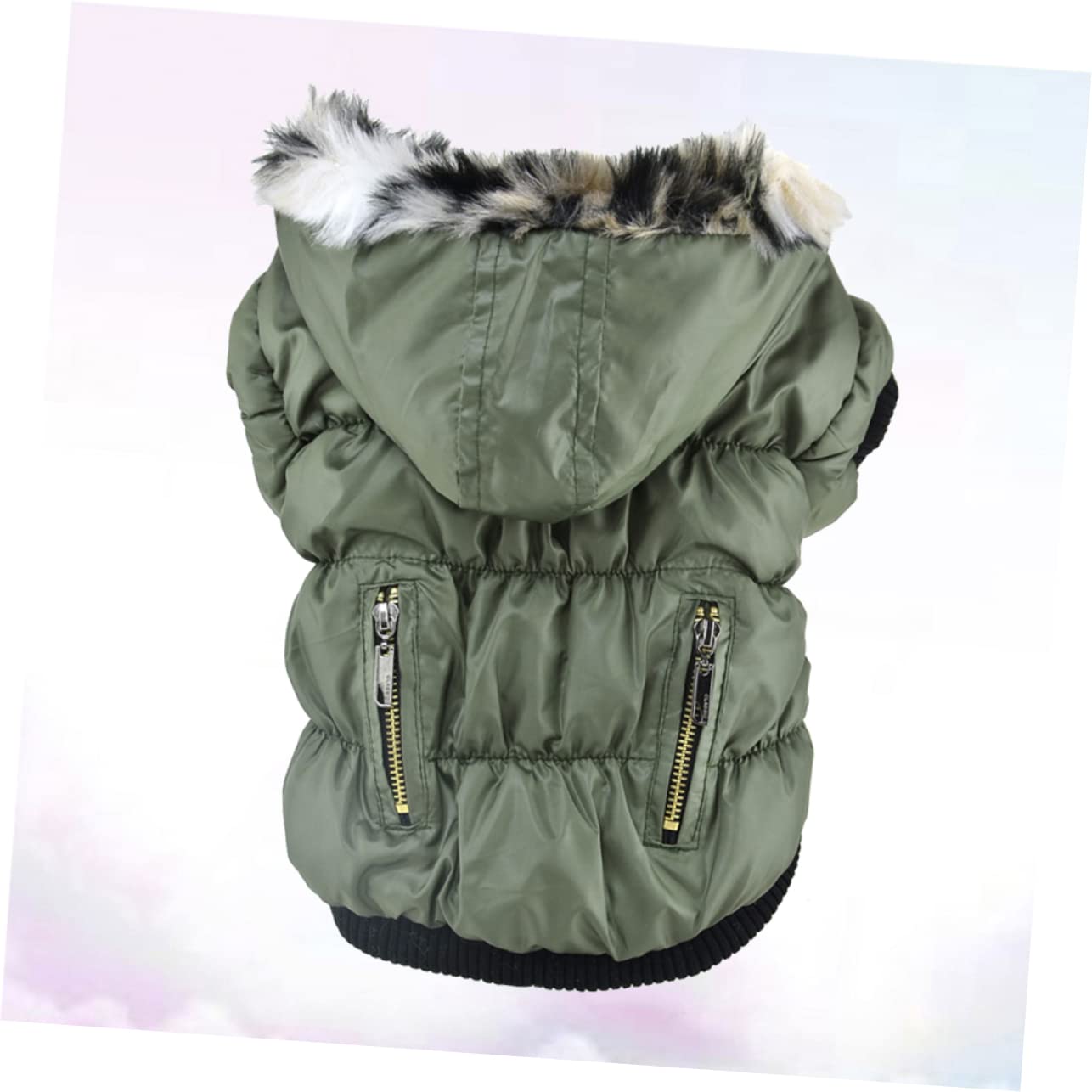 Sosoport 3pièces Manteau pour Chien Hiver Doublé Chaude Et pour Chiens XS Vêtement De Vert pour Animaux De Compagnie