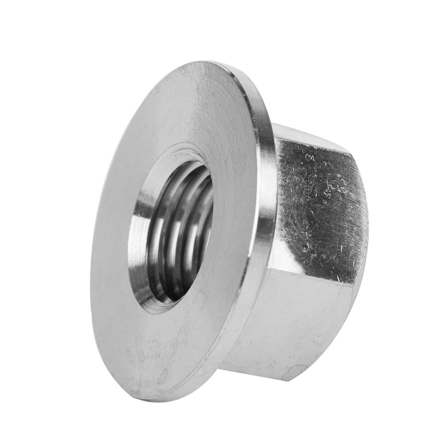 6PCS Titanium DIN6923 M5 M6 M8 M10 M12 M14 Hex Flange Nuts (M12 Pitch 1.5mm)