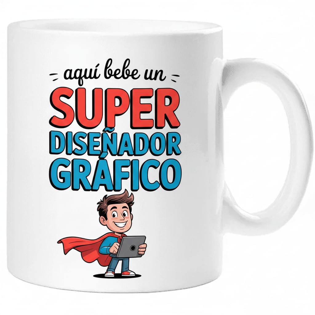 Taza SUPER POLICÍA – Regalo Original para POLICÍA | Taza de Cerámica 325ml con Diseño Superhéroe | Apta Microondas y Lavavajillas — view 11