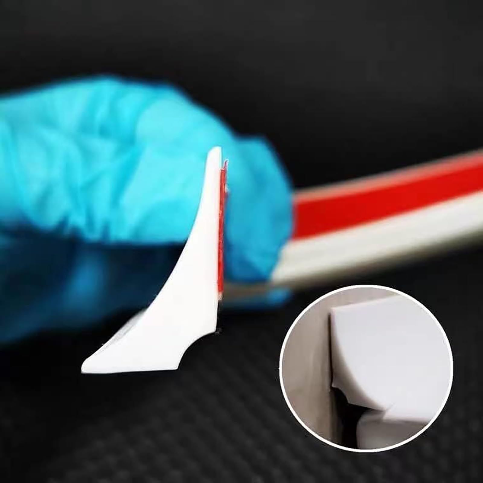 Striscia di protezione dagli spruzzi, diga d'acqua per soglia della doccia, barriera per pavimento in silicone morbido mobile per ambienti umidi, arresto dell'acqua per doccia autoadesivo, per strisce